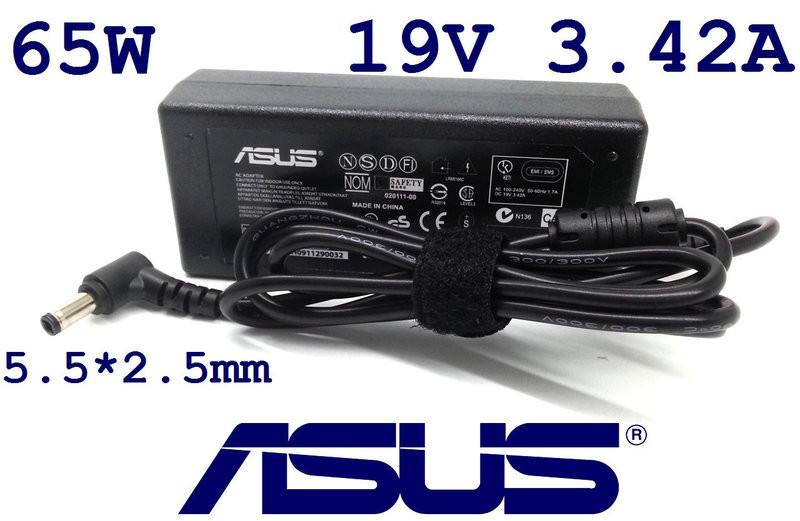 Блок питания для ноутбука Asus 19V 3.42A 5.5*2.5mm 65W(High Quality) Полтава - изображение 1