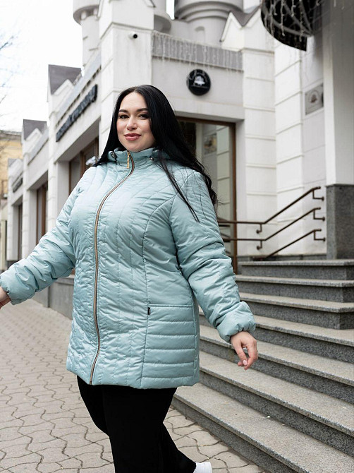 Женская курточка  весна-осень больших размеров.  Куртка стёганная батальная . 46-78р Киев - изображение 9