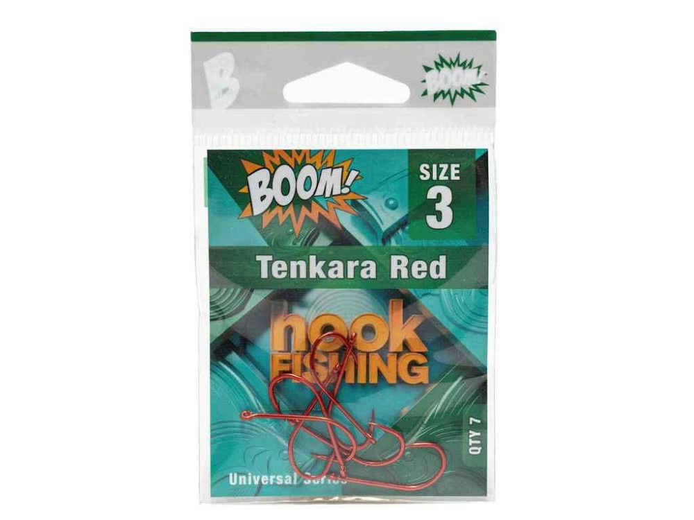 Гачок для мирної риби Tenkara Red №3 (7 шт/уп) (RED) ТМ BOOM Київ - фото 2