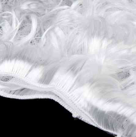 Борода Діда Мороза 17 на 17 см білий Київ