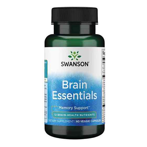Поддержка памяти и внимания Swanson Brain Essentials 60 капсул Киев