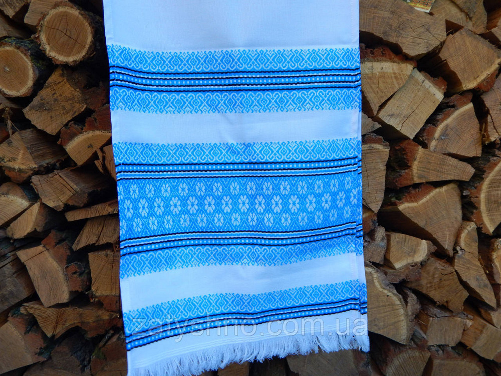 Голубой рушнык вышитый Киев - изображение 3