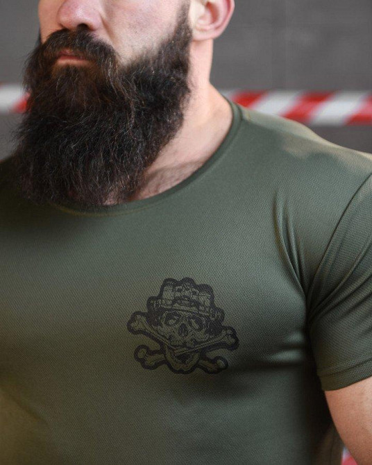 Тактична потовідвідна футболка SABUR ТРОН ОЛИВА ВТ6792 Одеса - фото 6