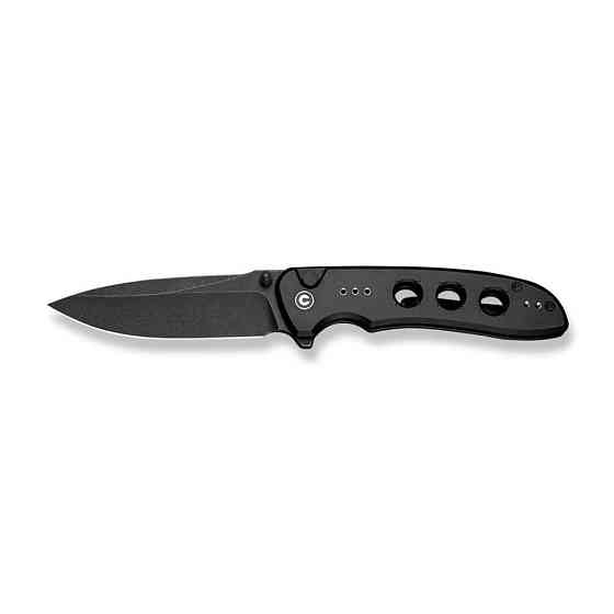 Ніж складаний туристичний Civivi Hyperpulse, (8.9 см) 14C28N / Aluminum чорний Київ