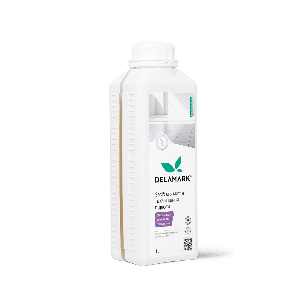 Засіб для миття підлоги лимонник та вербена DeLaMark 1 л Київ - фото 1