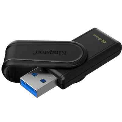 USB флеш накопитель Kingston 64GB DataTraveler Exodia S Black USB 3.2 (DTXS/64GB) Винница