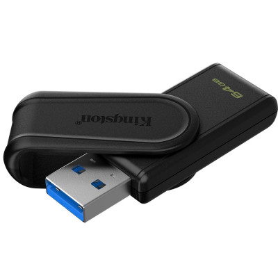 USB флеш накопичувач Kingston 64GB DataTraveler Exodia S Black USB 3.2 (DTXS/64GB) Вінниця - фото 2