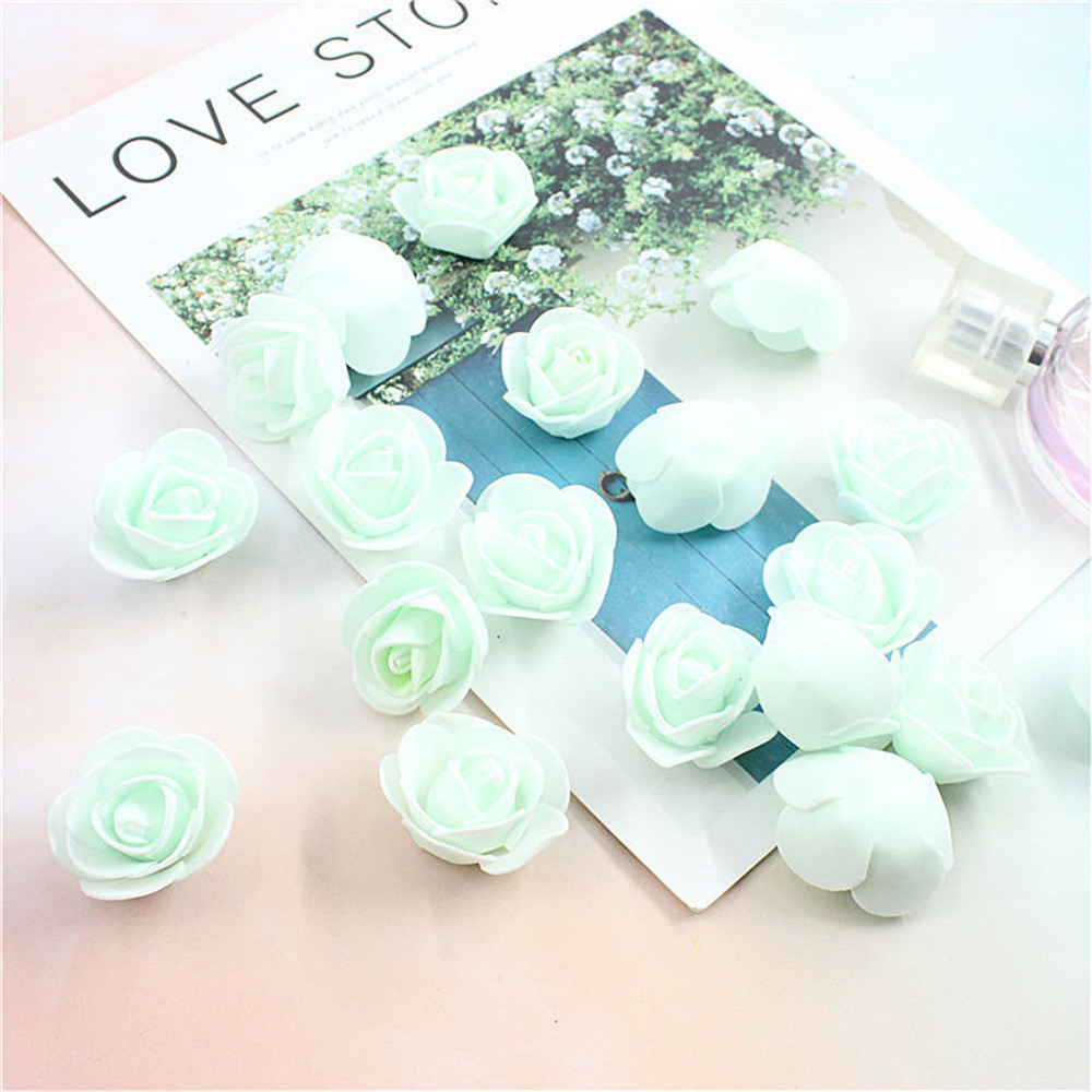 Головки троянд штучні 50 штук 3 см м`ятний Київ - фото 2