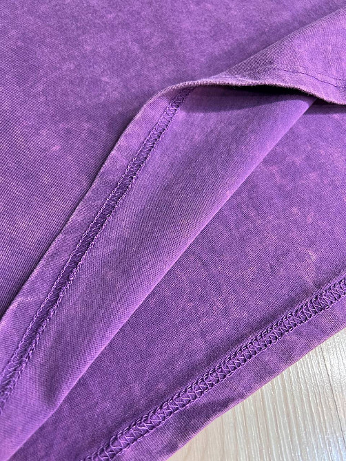 Футболка жіноча A-N 26662 тай-дай варена базова універсальна, фіолетовий, one size Одеса - фото 7