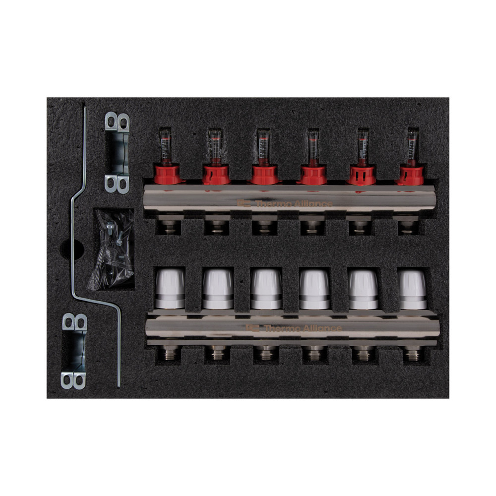 Колектор із витратомірами Thermo Alliance Standart 1" 6 виходів SD235W6 Київ - фото 17