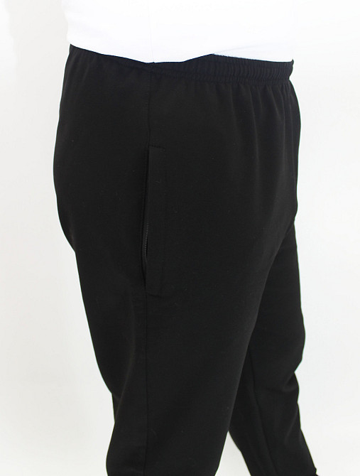 Чоловічі спортивні штани прямі Чорний 52-54 Харків - фото 3