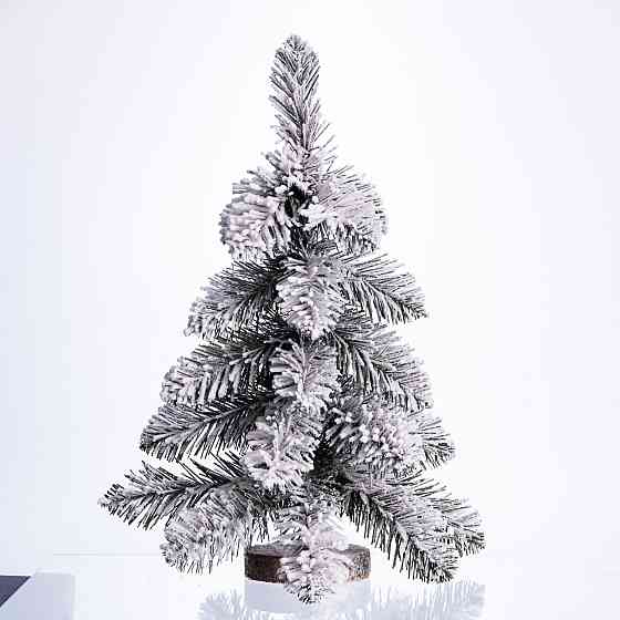 Lugi Штучна міні ялинка "Снігова королева" засніжена на пластиковій підставці 40 см SOK-M-05-1 Коломия