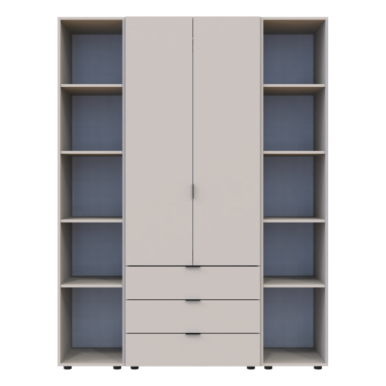 Комплект шкафов для одежды Doros Гелар (3 шт.) 153,9х49,5х203,4 см Кашемир (DRS-011244) Львов