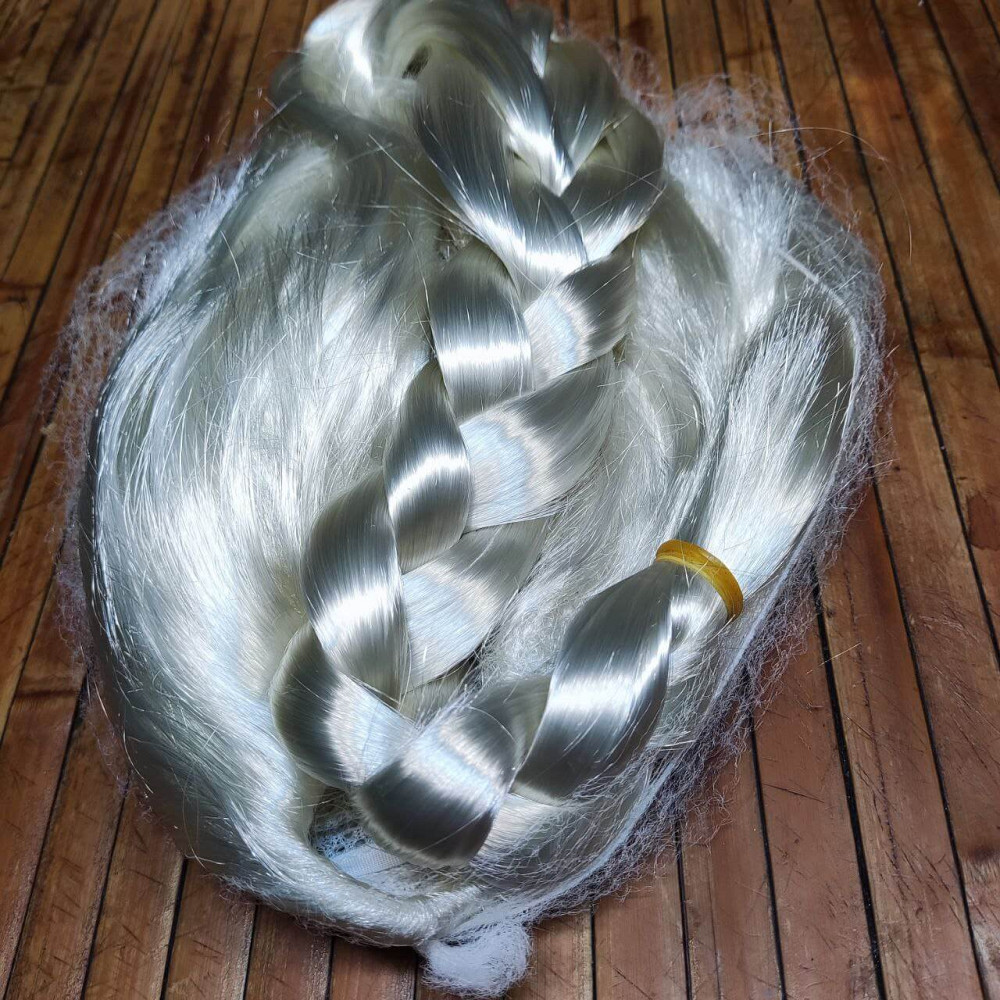 Перука з косою біла. Перука Принцеси Ельзи. 40-80 см 200 г Київ - фото 2