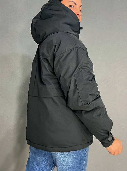 Куртка женская Snow Passion 6617 парка с капюшоном и карманами оверсайз черная, черный, 46 Киев - изображение 17