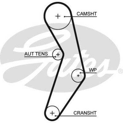 Комплект ременя ГРМ з помпой Gates KP15503XS-2 Вінниця - фото 2