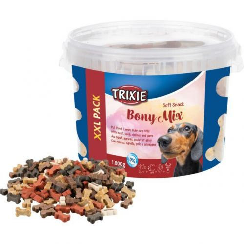 Лакомство Trixie Soft Snack Bony Mix XXL для собак ассорти ведро пластик 1800 г Киев - изображение 3