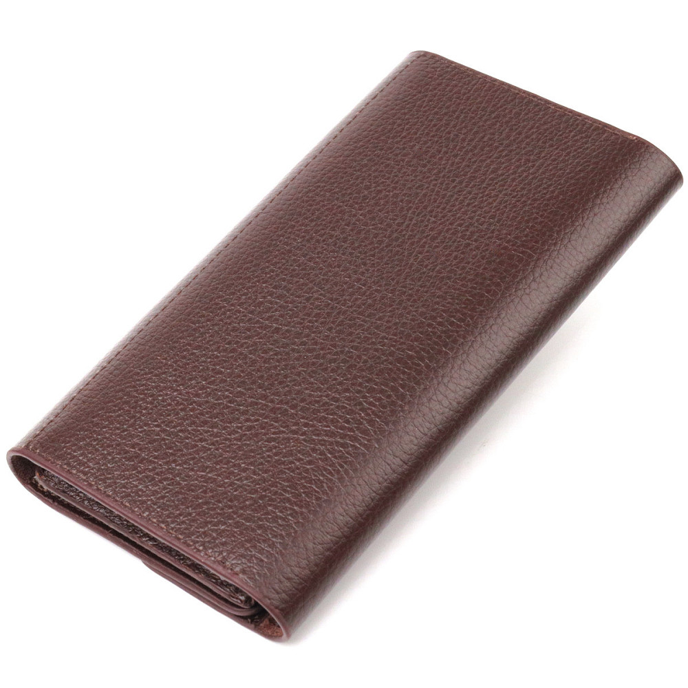 Вместительный женский кошелек из натуральной кожи CANPELLINI 21660 Коричневый Киев - изображение 2