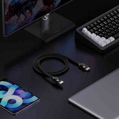 Кабель мультимедійний DisplayPort M to DisplayPort M 2.0m 8K Baseus (B00633706111-02) Вінниця