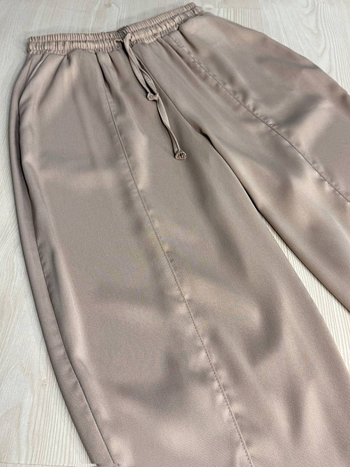 Брюки женские Mix Ray 4307 МОМ с резинкой и шнурком на талии, капучино, L Киев - изображение 12