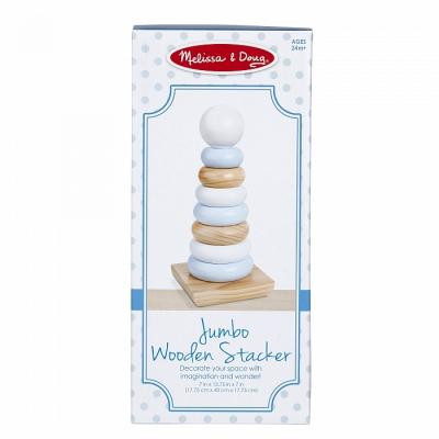 Развивающая игрушка Melissa&Doug Огромная натуральная деревянная пирамидка (MD30540) Винница - изображение 4