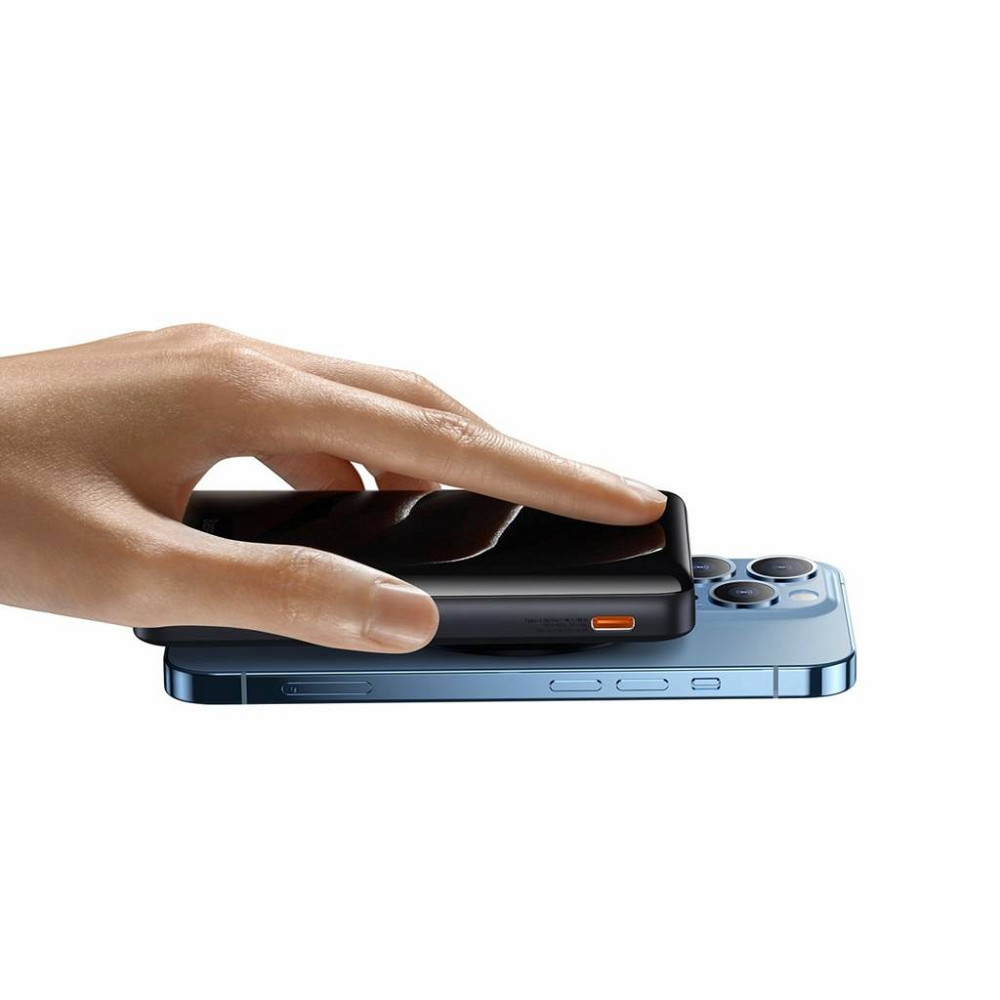 Power bank (Зовнішній акумулятор) Baseus Magnetic Bracket Wireless Fast Charge 10 000mAh 20W Blue PPCX000203 Миколаїв - фото 7