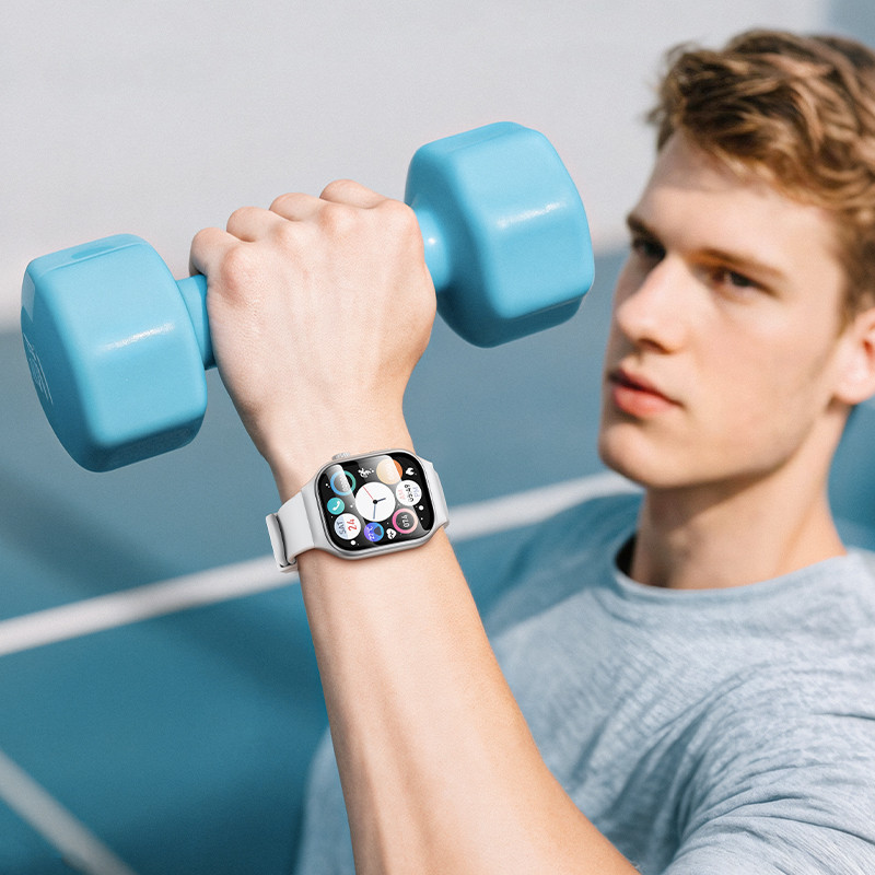 Смарт-годинник HOCO Y33 Silver для спорту і дзвінків Київ - фото 2