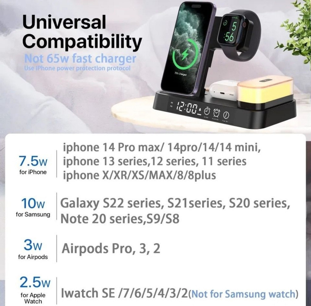 Безпроводная Зарядка : JYD WC164 , 4в1 Киев - изображение 2