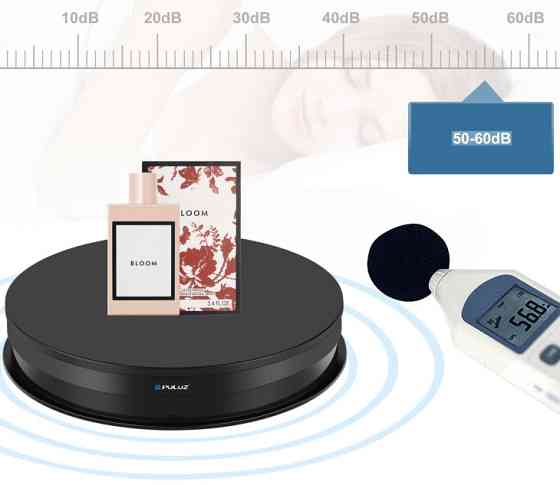 Предметний стіл поворотний 30см з пультом чорний для фото-відеозйомки Puluz PU3131B Київ