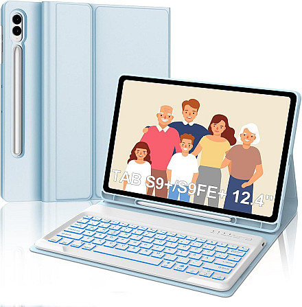 Чехол-клавиатура для Samsung Galaxy Tab S10+ /S9+ Plus /Tab S9 FE+12.4 дюйма SM-X810/SM-X816B/SM-X81 Днепр - изображение 1