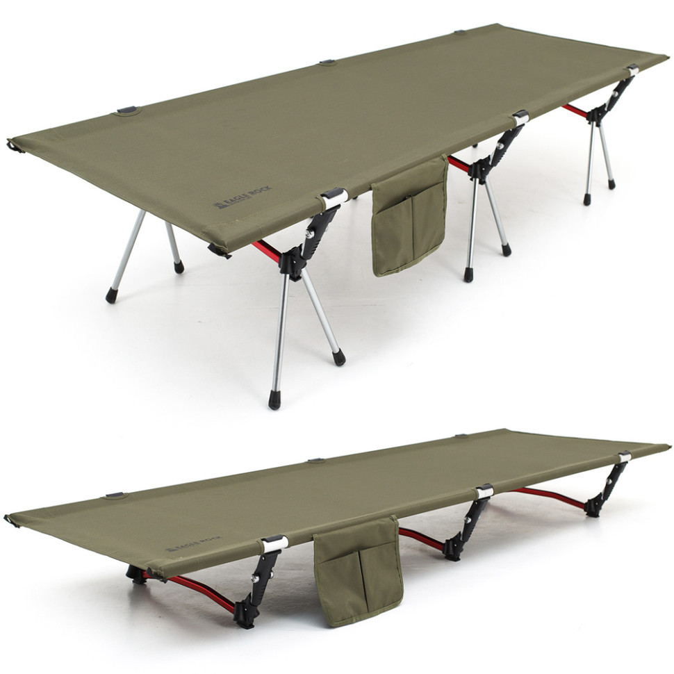 Ліжко складане Naturehike ультралегке NH19JJ006, алюміній, зелений Киев - изображение 1