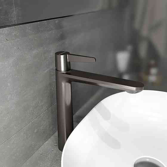 Dakota XL змішувач для умивальника, Gun Grey Київ