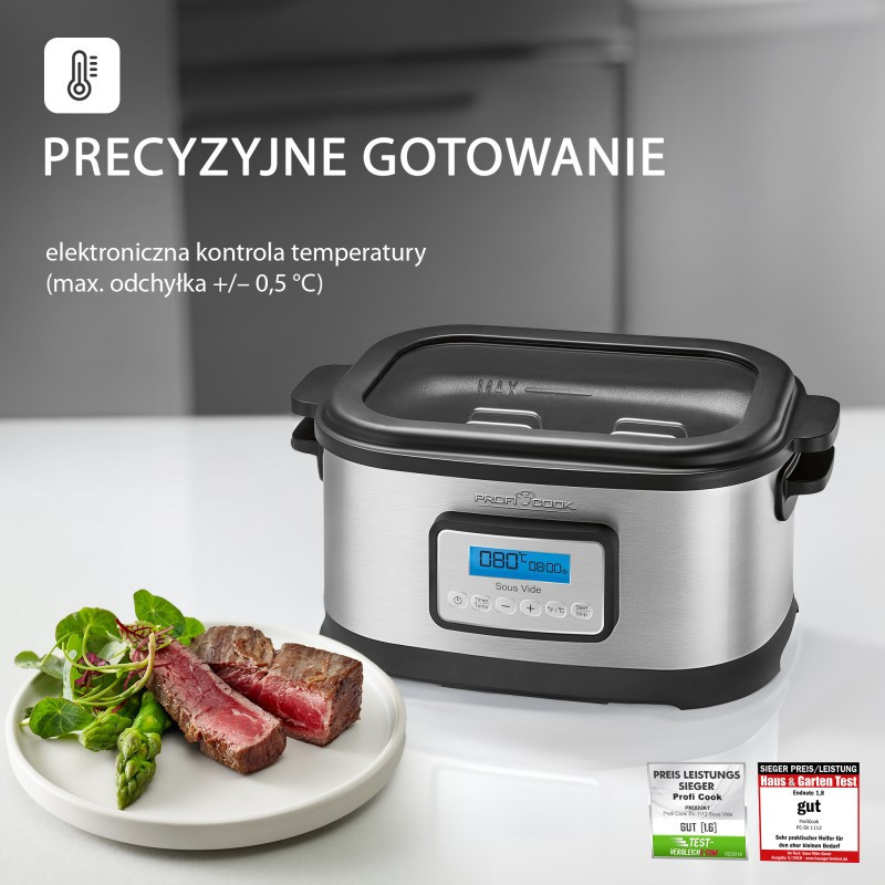 Циркуляционный аппарат 8.5 л для приготовления пищи методом су-вид Profi Cook PC-SV (1112) Нововолынск - изображение 9