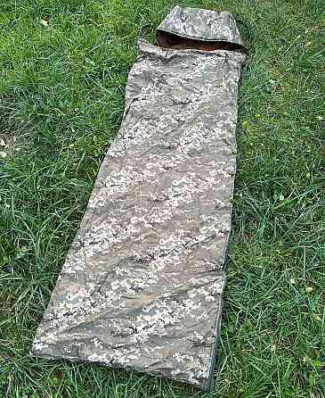 Зимний спальный мешок Tulumu 180х70 +25 см капюшон (до -35С) Пиксель Киев