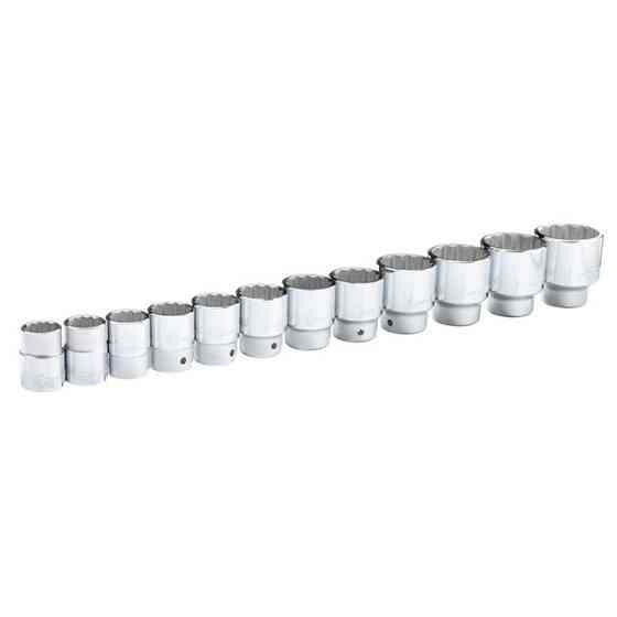 Набір інструментів, проф., 3/4", Cr-V, 26 од., головки: 22-50 мм і 7/8"-2", кейс INTERTOOL ET-6026 Київ