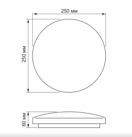 LED Світильник настінно-стельовий 18W 5000К 220V Криві лінії TLCL-185CL Titanum Житомир - фото 4