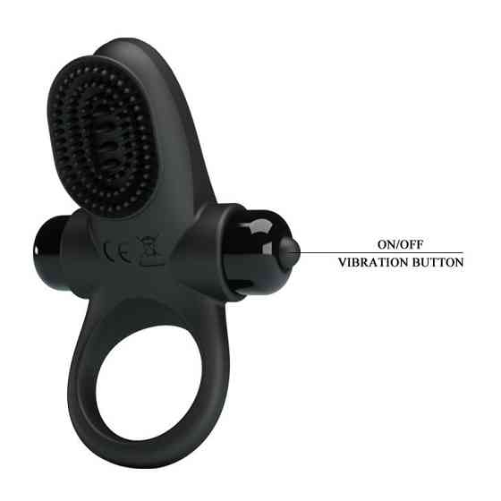 Эрекционное кольцо - Pretty Love Vibrant Penis Ring II Black Sex Aura Киев