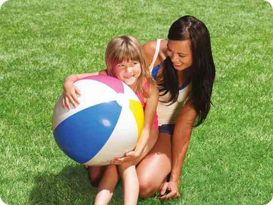 Мяч надувной пляжный Intex 59030, 61 см Киев