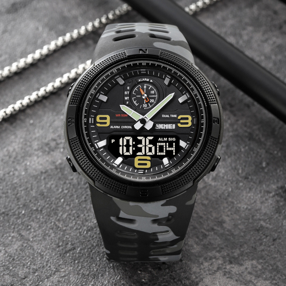 Skmei 1655CMGYBK Camo Grey-Black SBR Київ - фото 4