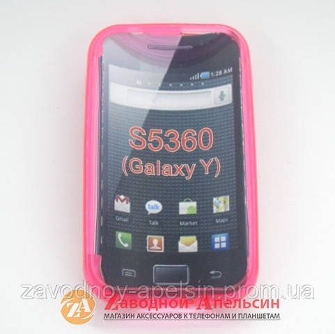 Samsung S5360 Y чохол + плівка Cover pink Одеса - фото 2