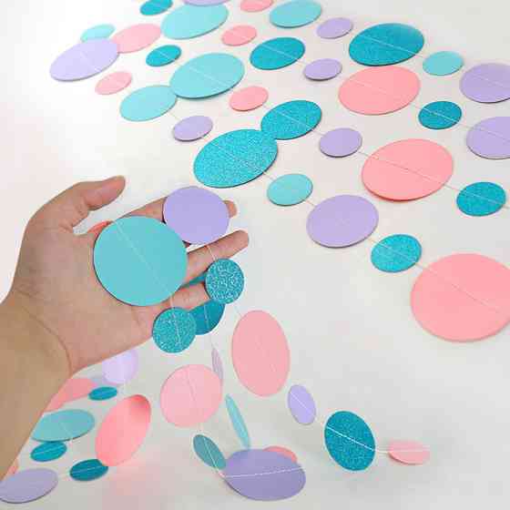 Гирлянда нитка круги 400 см разноцветный Киев