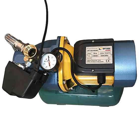 Насосная станция Optima JET100 PRIME-24 бак VOLKS 1,1кВт на ГРЕБЁНКЕ (000017586) Киев