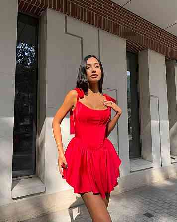 Жіноча романтична корсетна міні сукня королівський атлас Одеса