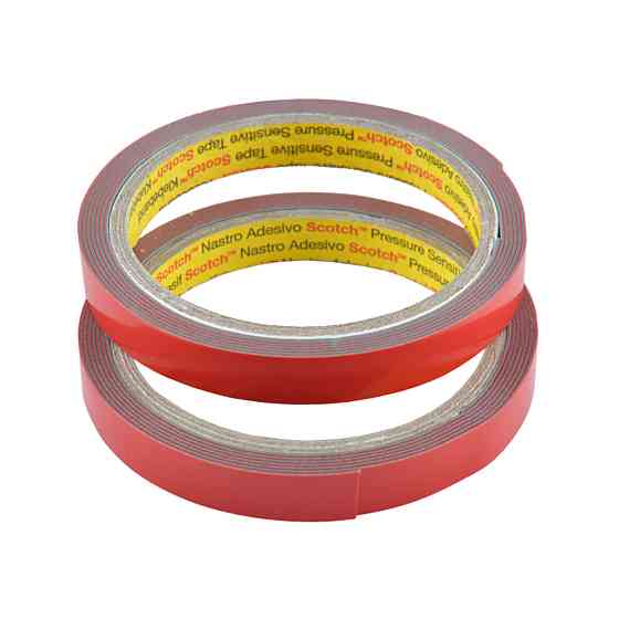 Стрічка клеюча двостороння 3M, темно-сіра, 6ммx5м, блістер, 2шт Киев