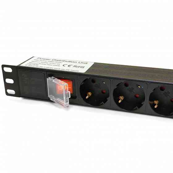 Мережевий фільтр Kingda (KD-GER(16)N1008WKPDY30W19A) чорний, 8 розеток з вимикачем, довжина кабелю 1.8 м Київ