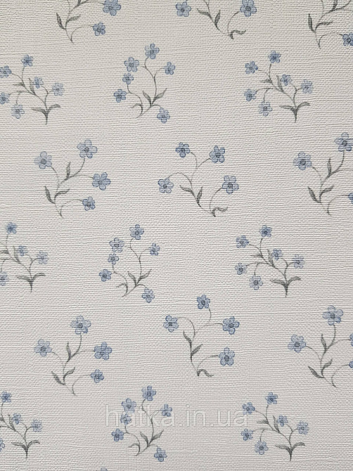 Шпалери вінілові на флізеліні A.S.Creation Maison charme 0.53x10 прованс квіти маленькі бузкові на білому Київ - фото 1