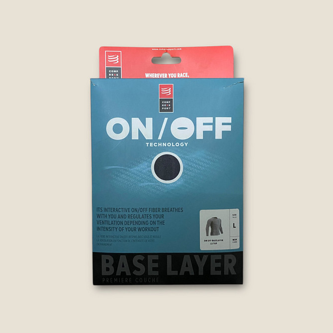 Футболка Compressport On/Off Base Layer LS М серый L(р) Запорожье - изображение 4