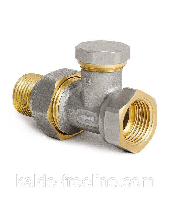 Кран радіаторний (вентильний) KOER KR.904 прямий 1/2" з американкою Харків - фото 1