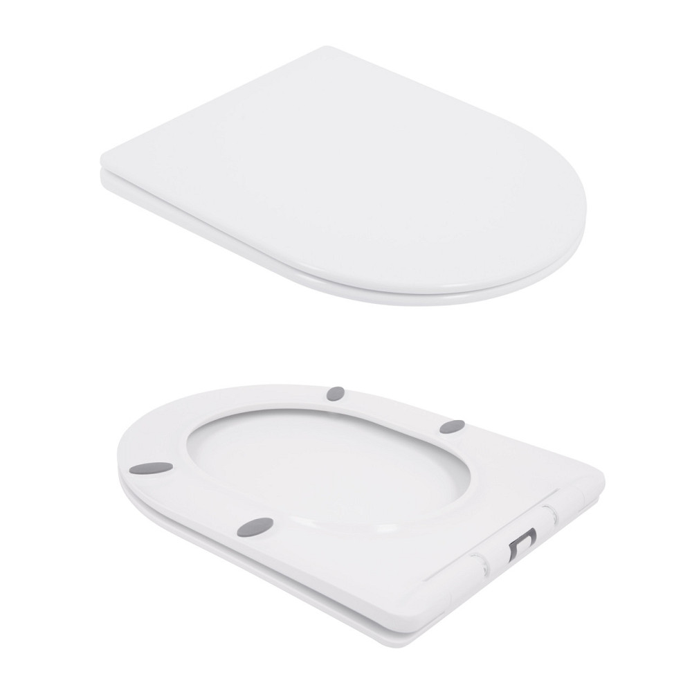 Унітаз підлоговий Qtap Swan Ultra Quiet із сидінням Soft-close 640x360x835 мм QT16222182TW White Київ - фото 9