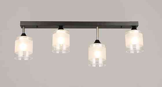 VALESO Люстра стельова на 4 плафони VALESO K2345/4, патрон E27, лінійна, Чорний+Бронза Коломия